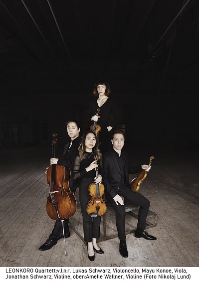 <div>Leonkoro Quartett, Sieger der Wettbewerbe in Bordeaux und London 2022 ( im Rahmen der Tegernseer Woche)<br></div>